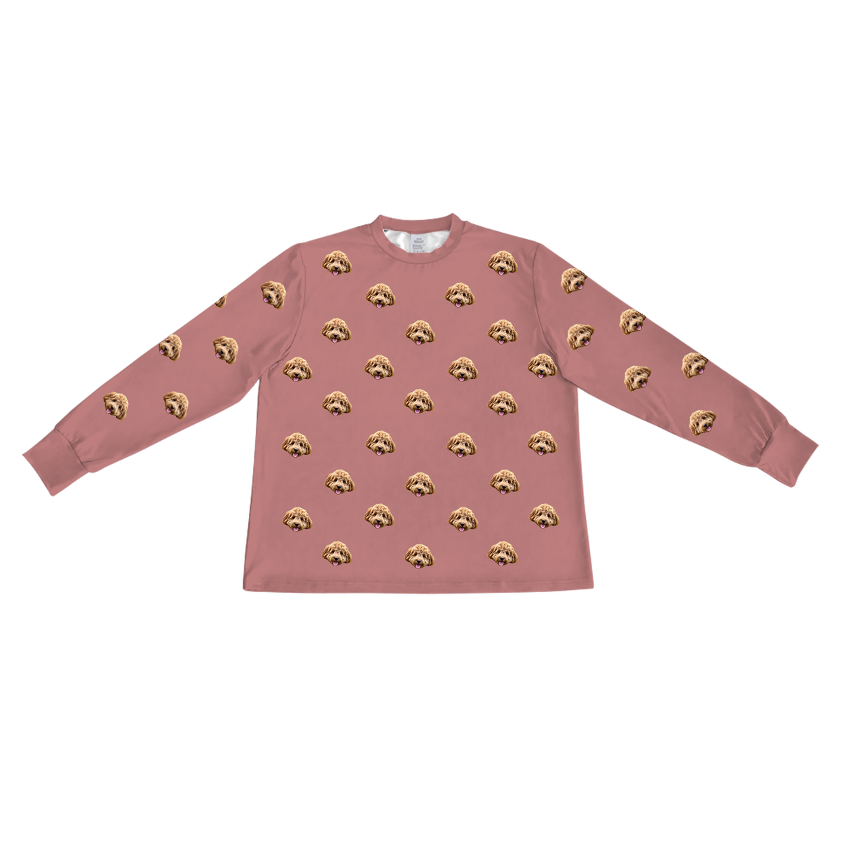 DustyRoseLongSleevePajamaShirt
