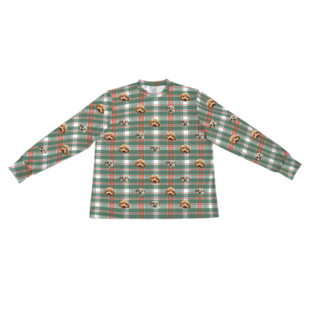 FlannelLongSleevePajamaShirt2PetImages(+$4.00)