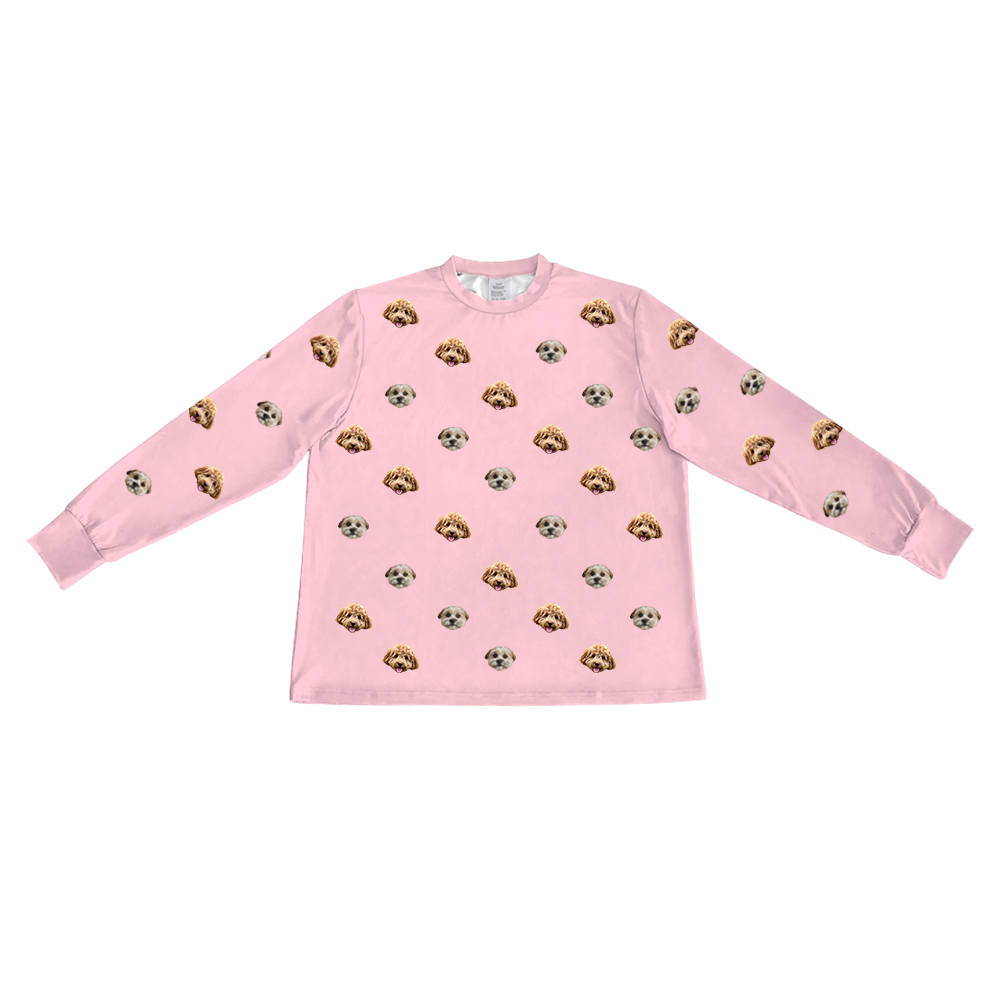 PinkDreamLongSleevePajamaShirt2Pets