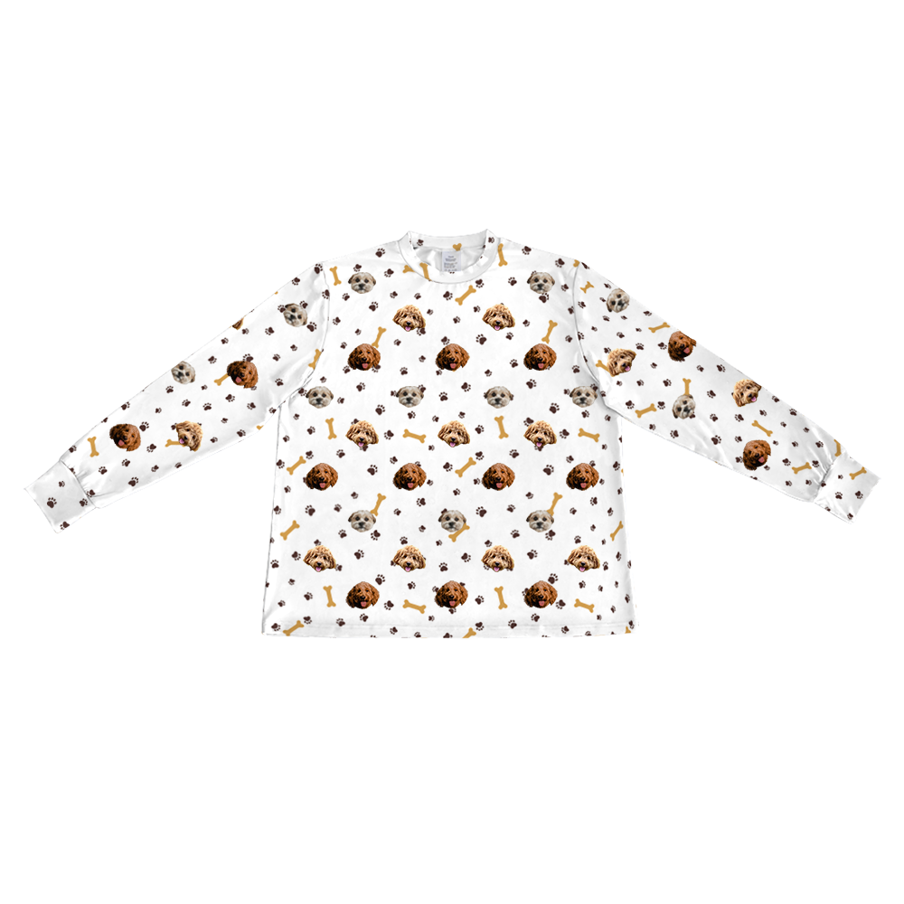 PawsandBonesLongSleevePajamaShirt3Pets