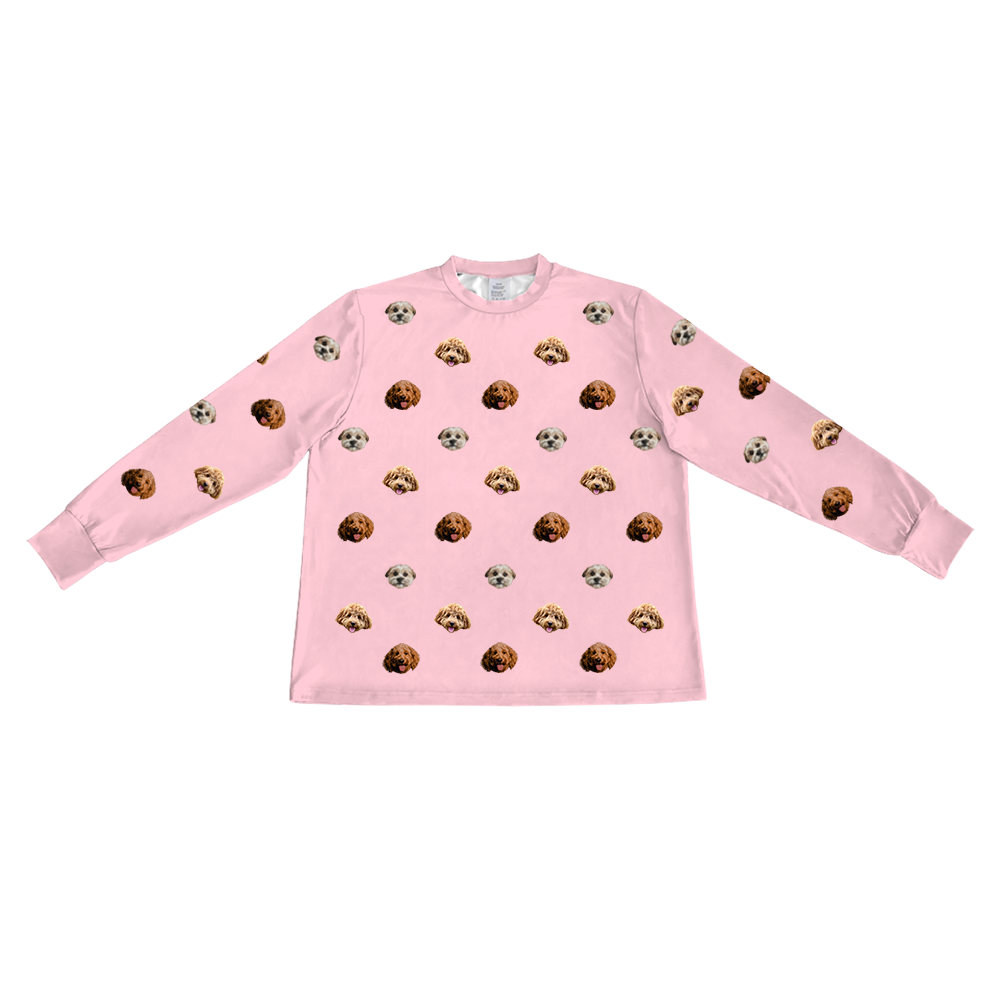 PinkDreamLongSleevePajamaShirt3PetImages(+$8.00)