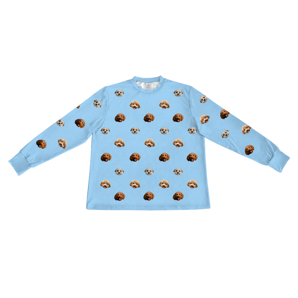 SkyBlueLongSleevePajamaShirt3Pets