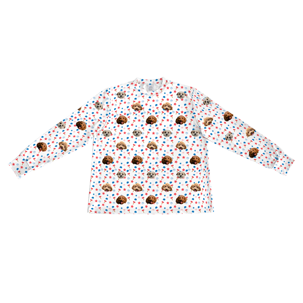 Stars&amp;PopsLongSleevePajamaShirtOnly3Pets