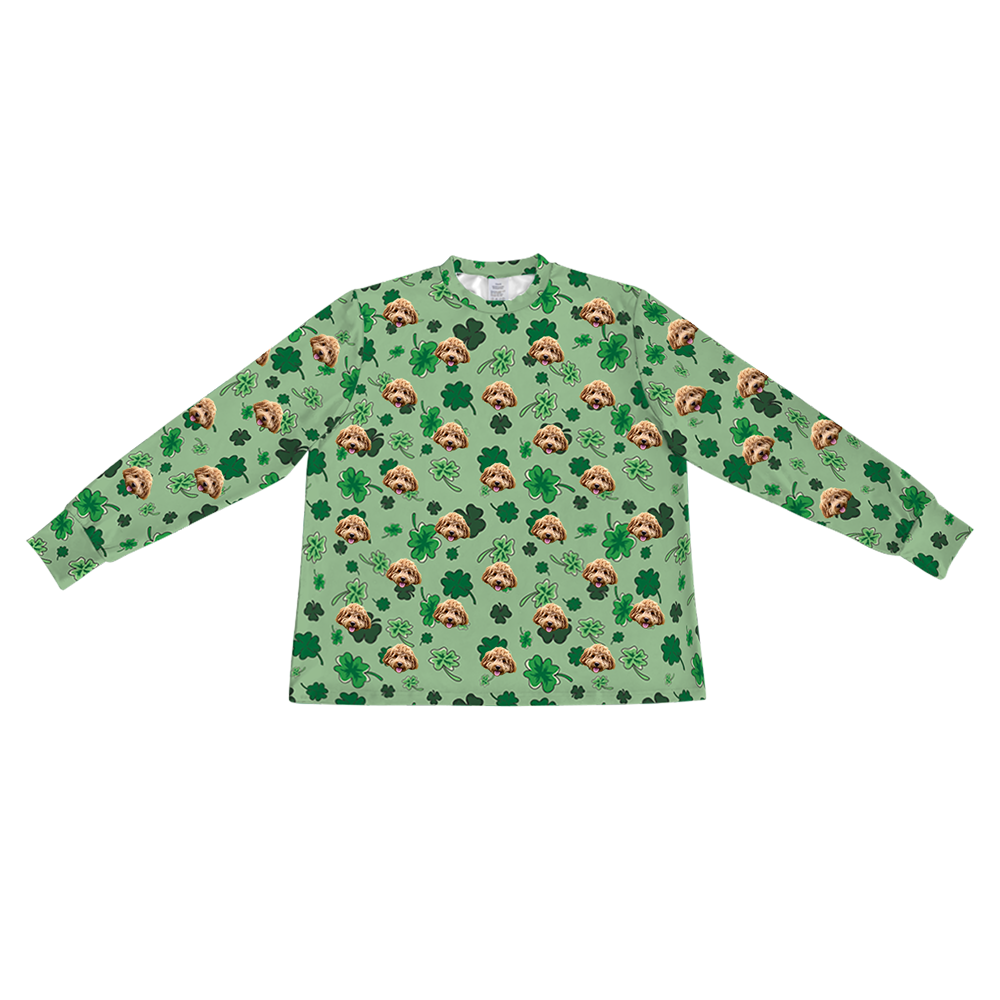 ShamrocksLongSleevePajamaShirtOnly1Pet