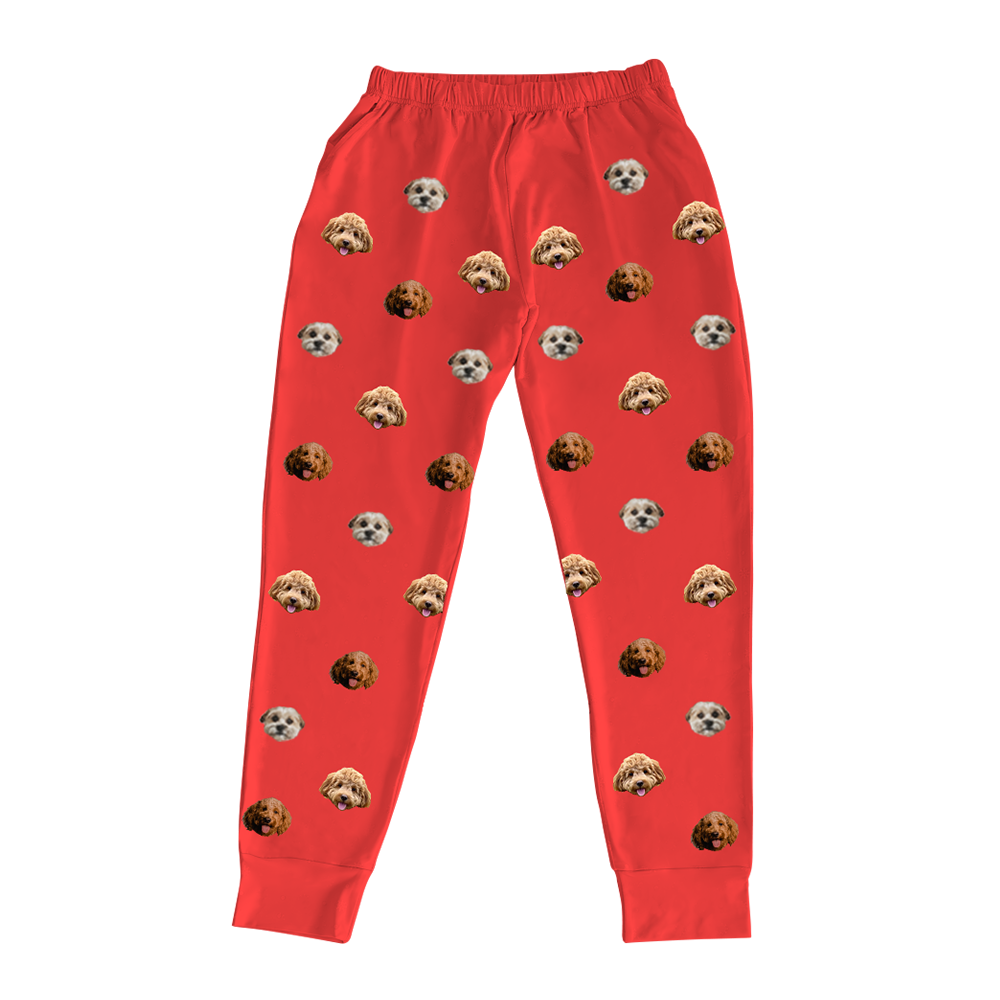 SolidRedPajamaPants3PetImages(+$8.00)