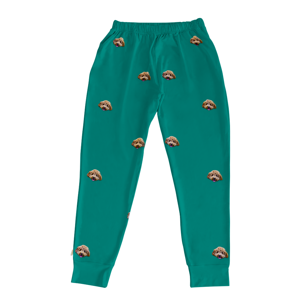 SolidGreenPajamaPants1PetImage