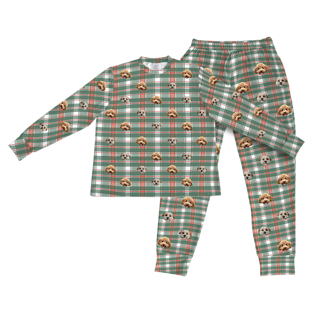 FlannelPajamaSet(Shirt&amp;Pants)2PetImages(+$4.00)