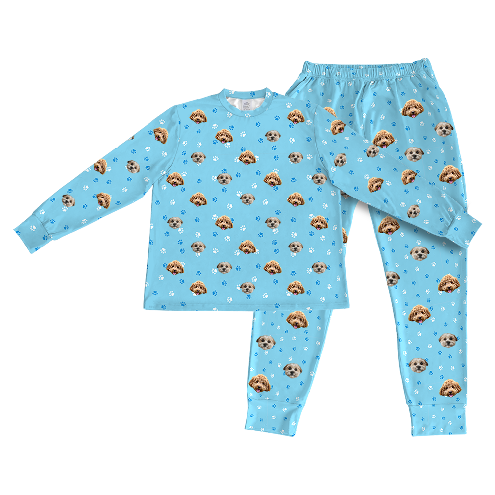 LightBluePawsPajamaSet(Shirt&amp;Pants)2PetImages(+$4.00)