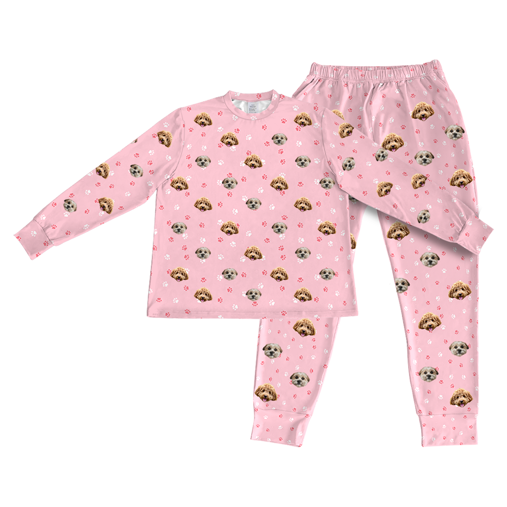 LightPinkPawsPajamaSet(Shirt&amp;Pants)2PetImages(+$4.00)