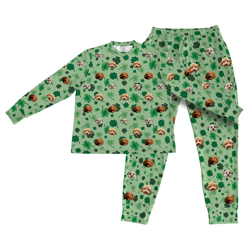 ShamrocksPajamaSet(Shirt&amp;Pants)3Pets