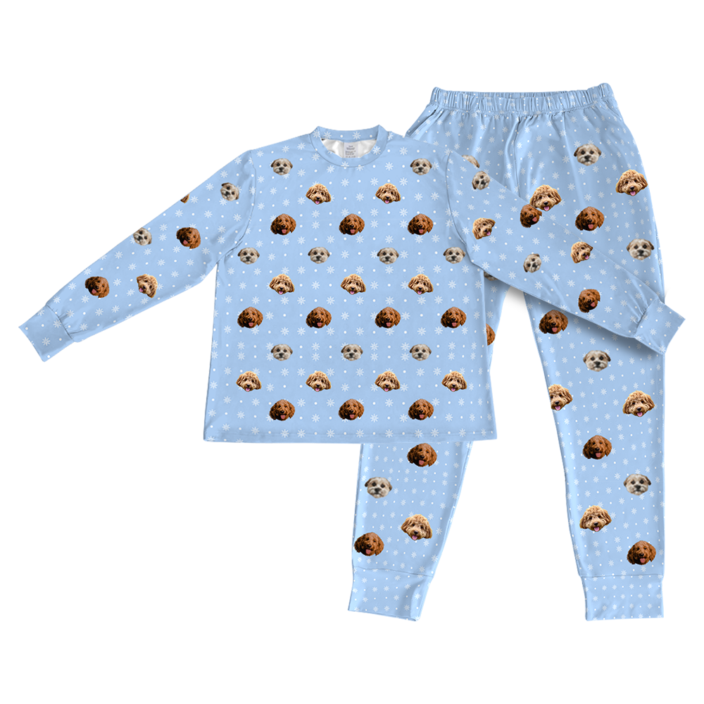 SnowflakesPajamaSet(Shirt&amp;Pants)3PetImages(+$8.00)