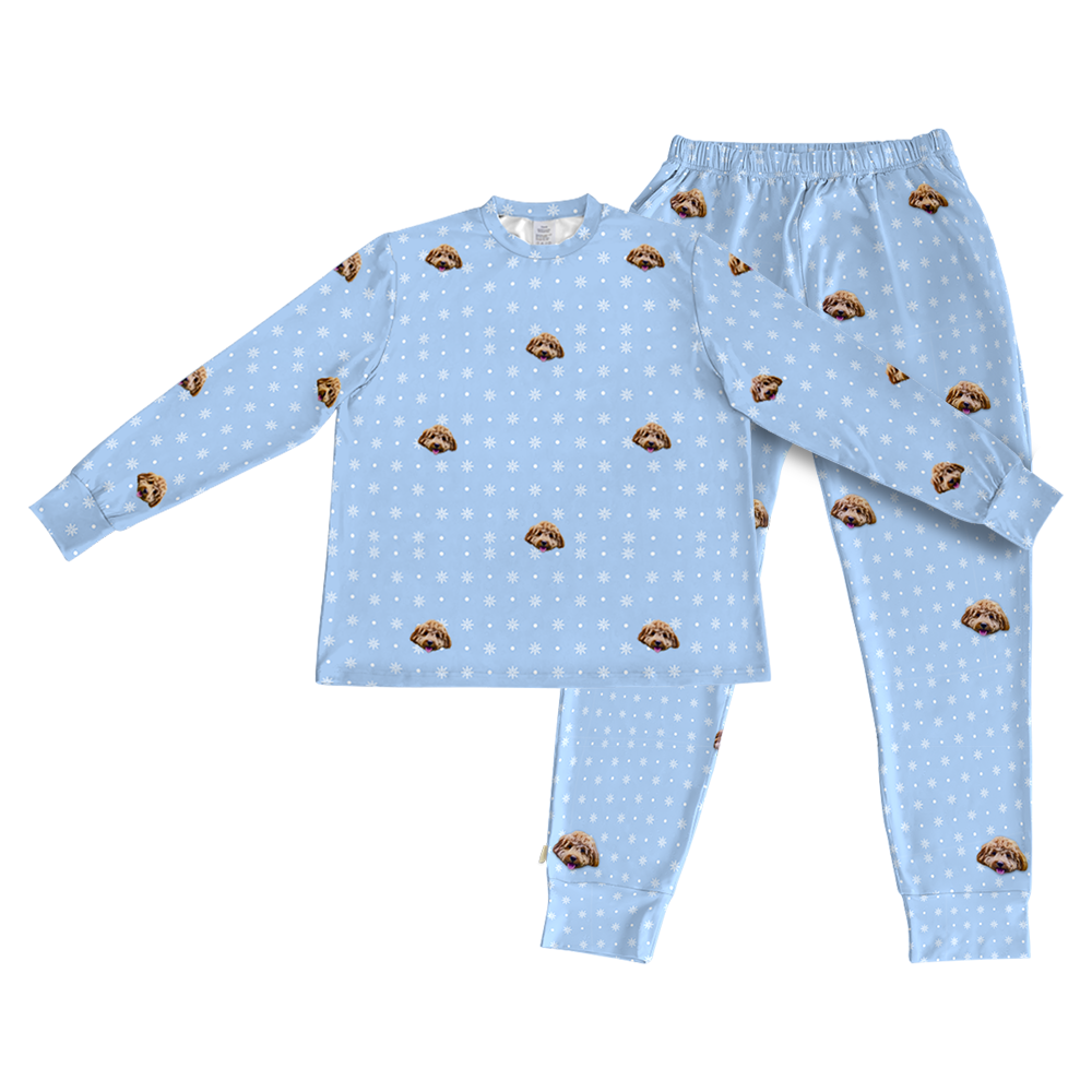 SnowflakesPajamaSet(Shirt&amp;Pants)1PetImage