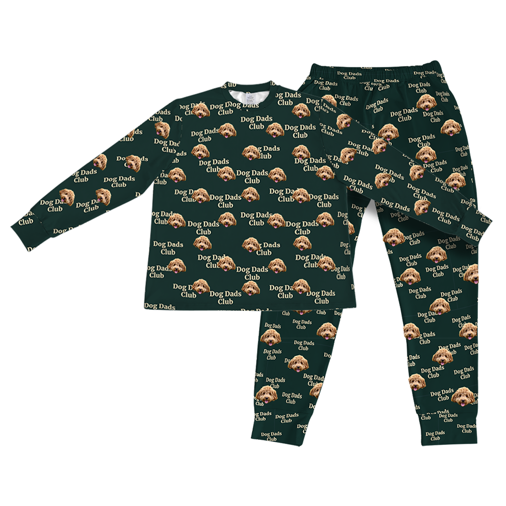 DogDadsClub-GreenPajamaSet(Shirt&amp;Joggers)