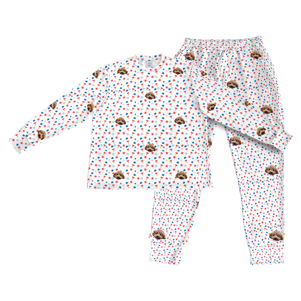 Stars&amp;PopsPajamaSet(Shirt&amp;Pants)1PetImage