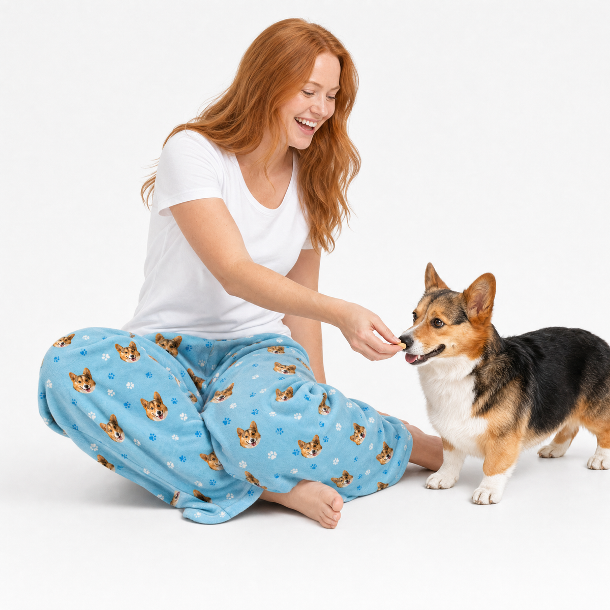 Adult Custom Pet Face Fleece Pajama Pants