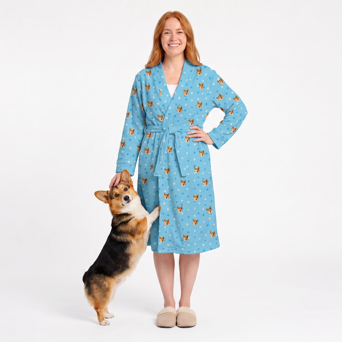 Adult Custom Pet Face Robes