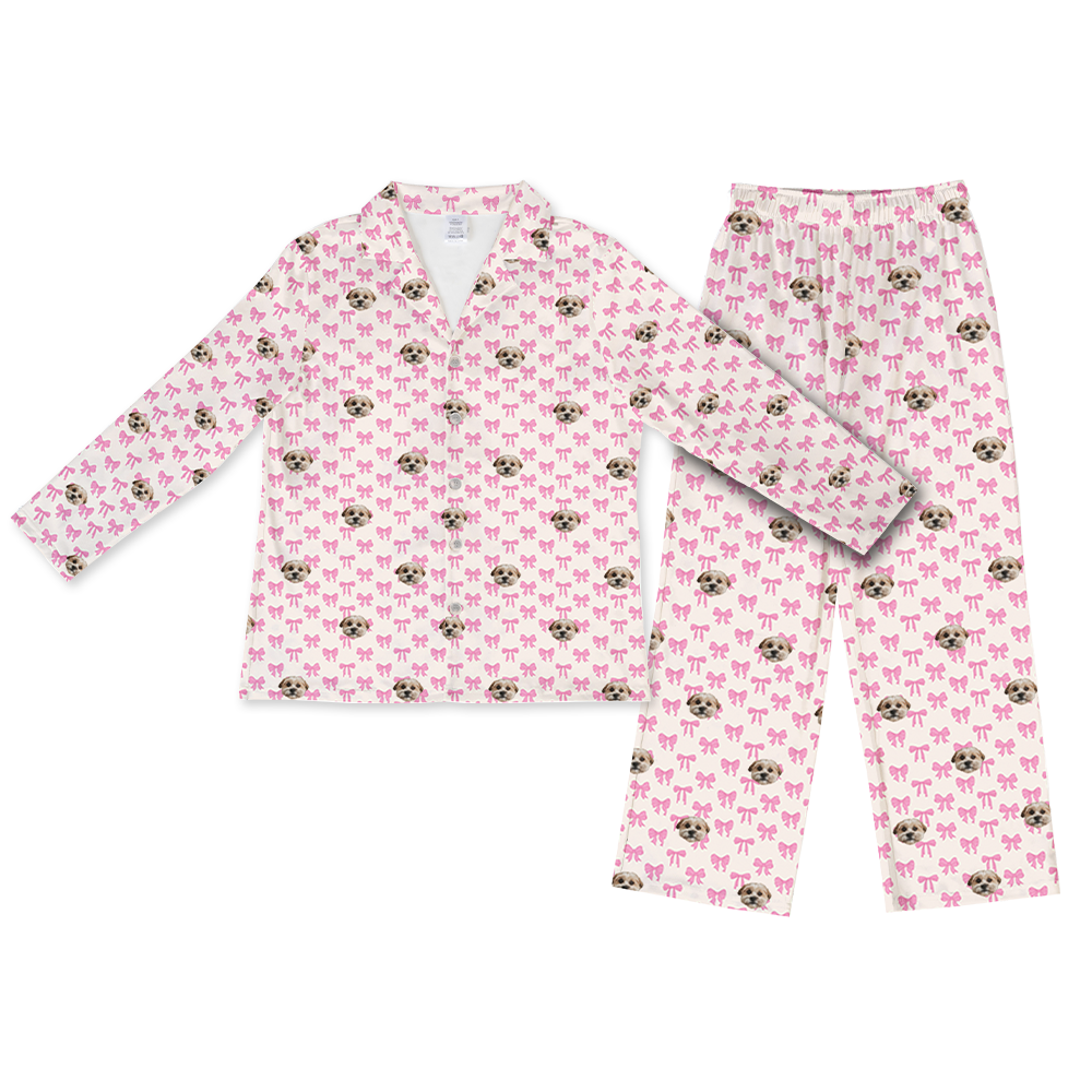 BowsLongPajamaSet(Shirt&amp;Pants)1Pet