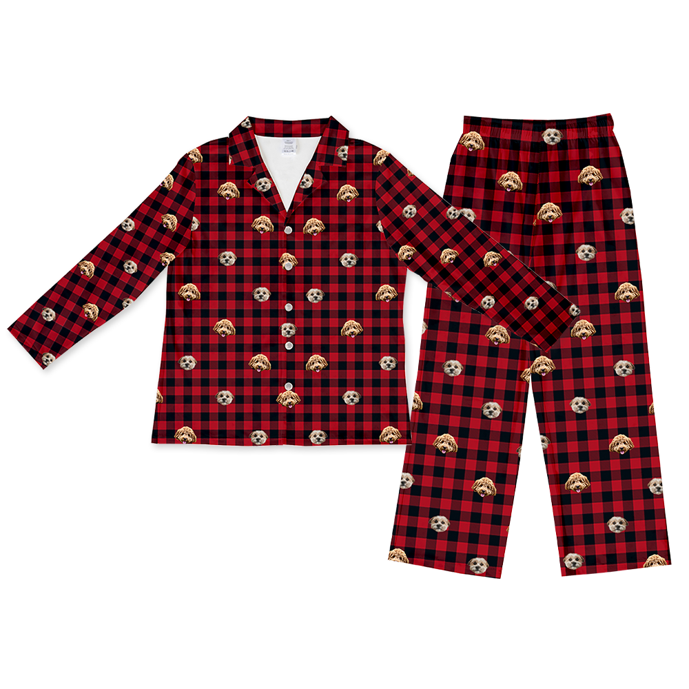 BuffaloPlaidPajamaSet(Shirt&amp;Pants)2PetImages(+$4.00)