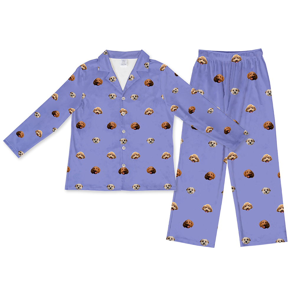 PeriwinkleLongPajamaSet(Shirt&amp;Pants)3Pets