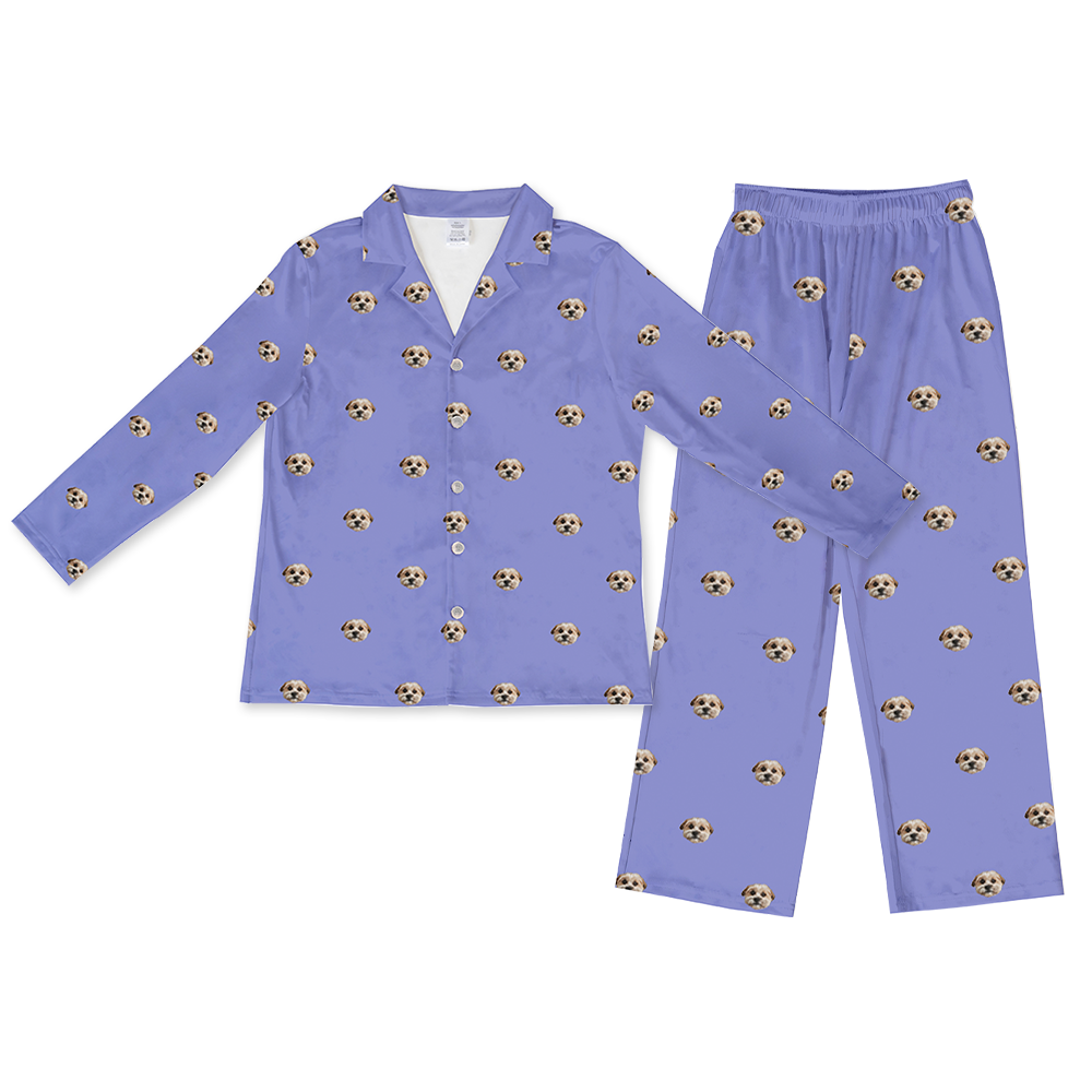 PeriwinkleLongPajamaSet(Shirt&Pants)1Pet