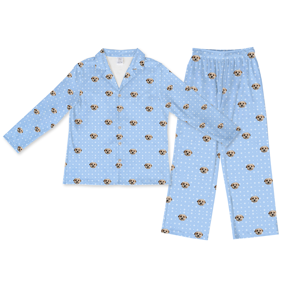 SnowflakesPajamaSet(Shirt&amp;Pants)1PetImage