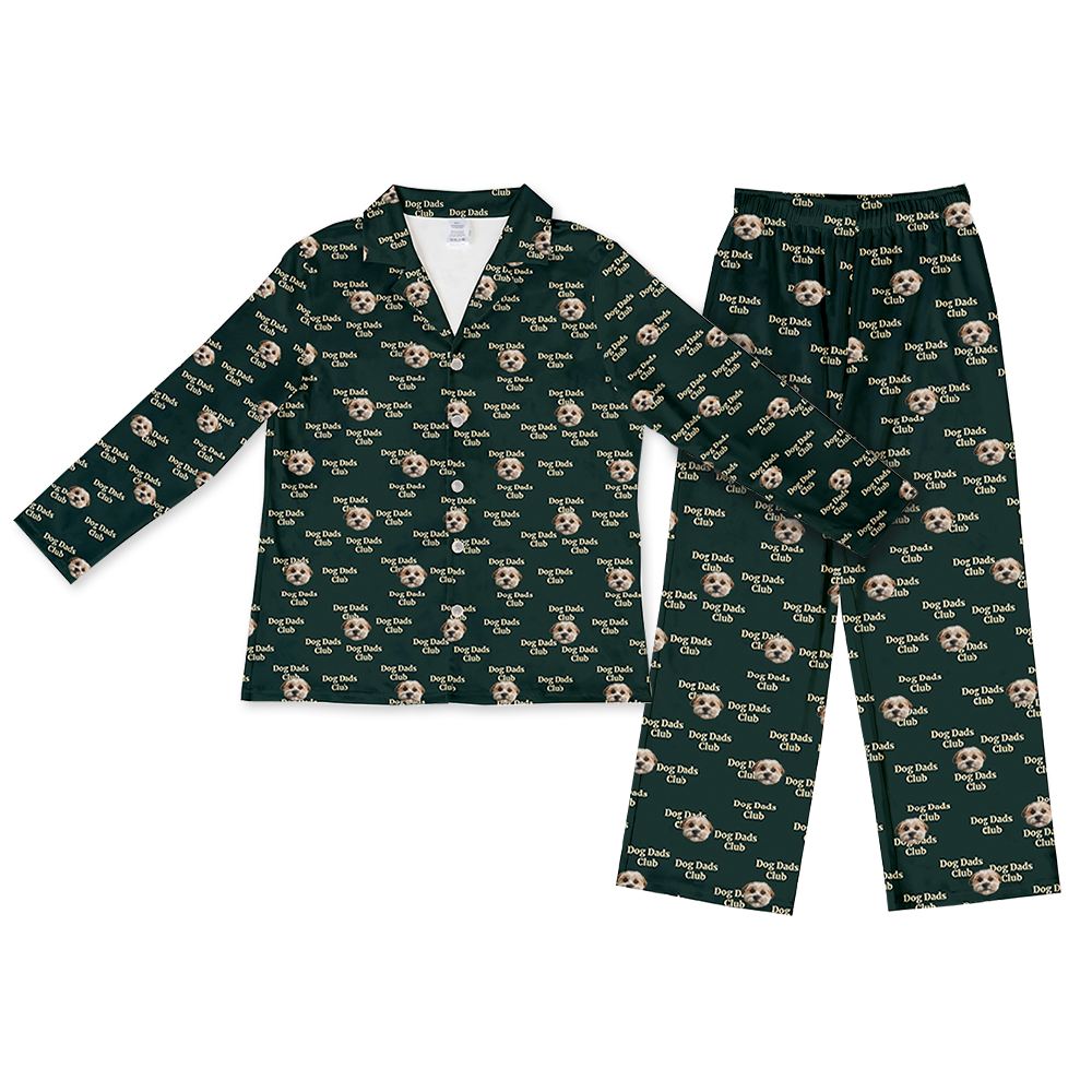 DogDadsClub-GreenPajamaSet(Shirt&amp;Pants)1Pet