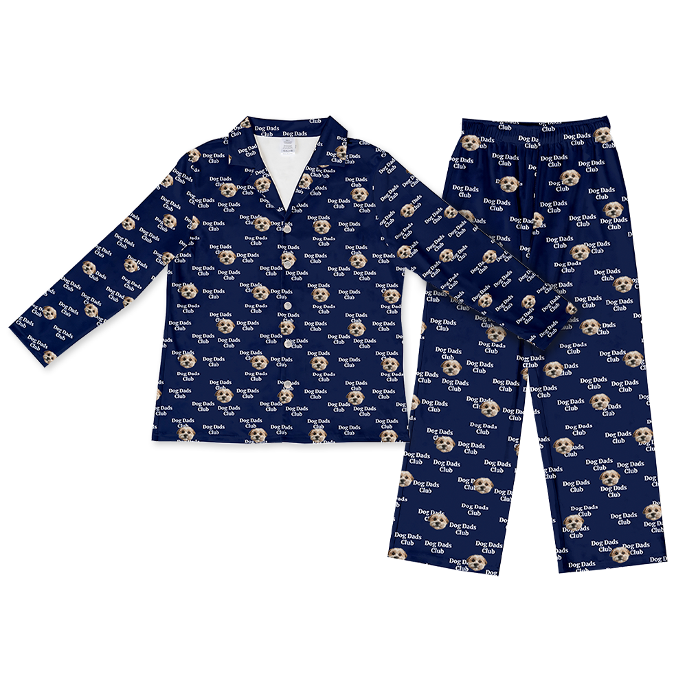 DogDadsClub-NavyPajamaSet(Shirt&amp;Pants)1Pet