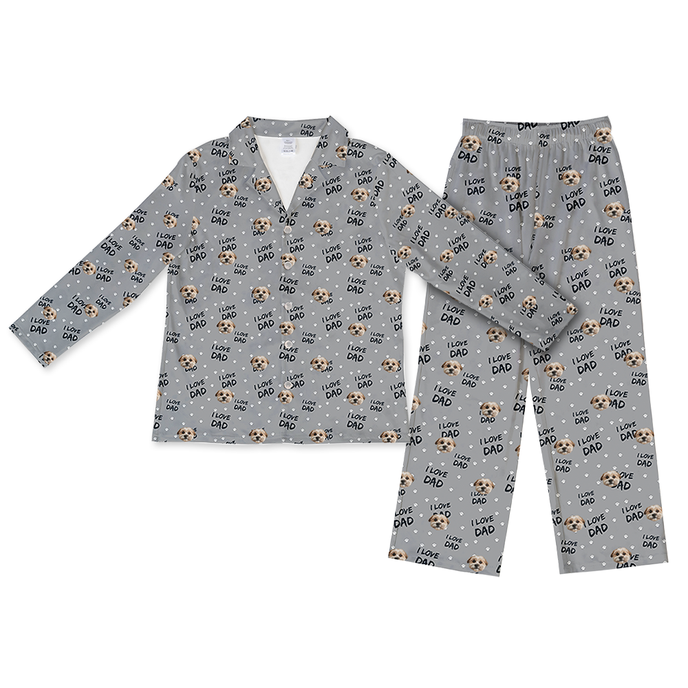 ILoveDad-SlateGrayPajamaSet(Shirt&amp;Pants)1Pet