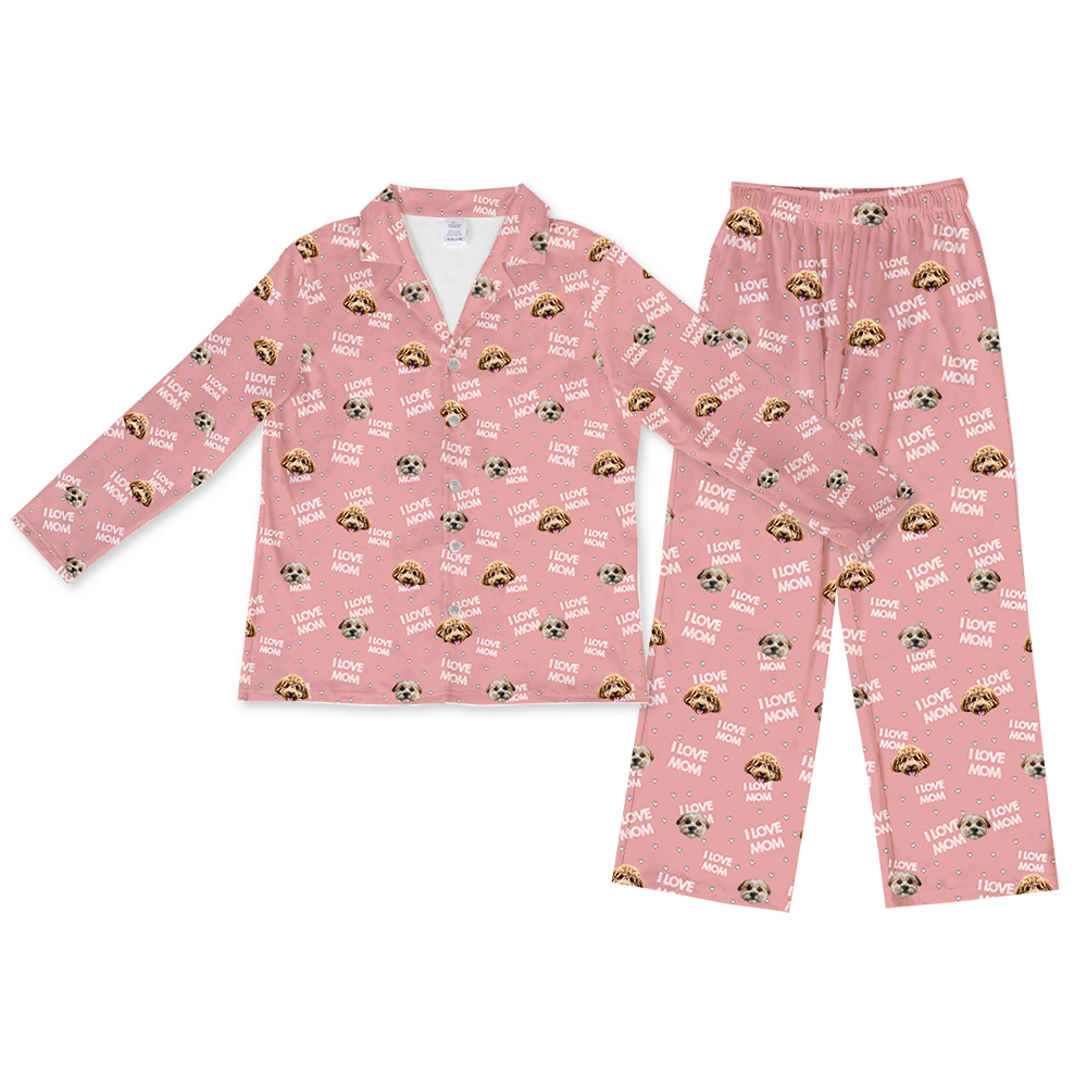 ILoveMomLongPajamaSet(Shirt&amp;Pants)2PetImages(+$4.00)