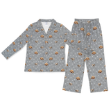 SlateGrayPawsLongPajamaSet(Shirt&Pants)2Pets