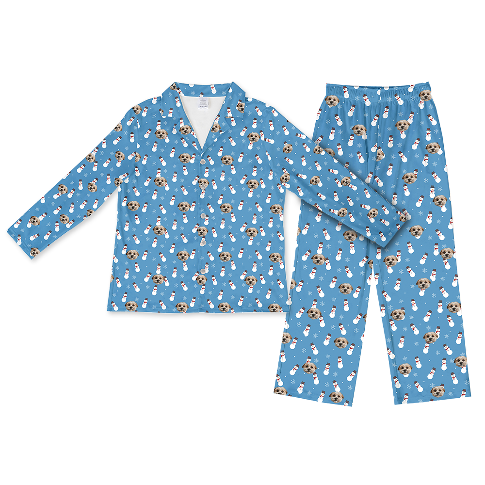 SnowmenLongSleevePajamaShirt&amp;PantsSet