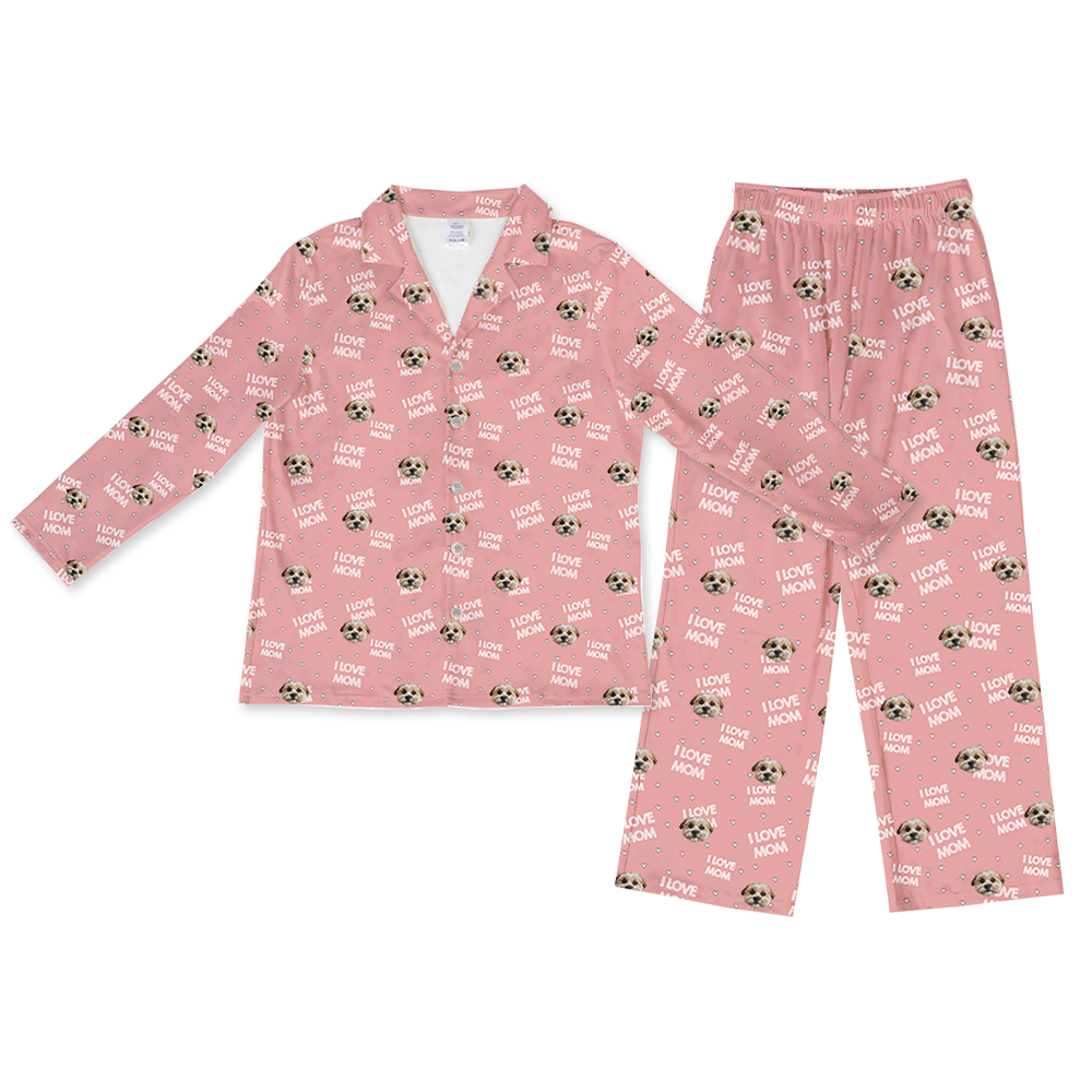 ILoveMomLongPajamaSet(Shirt&Pants)1Pet