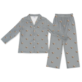 SlateGrayLongPajamaSet(Shirt&Pants)1Pet