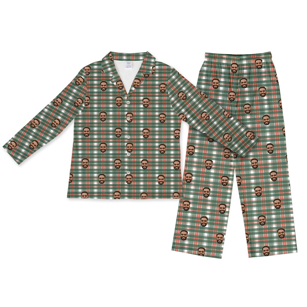 FlannelLongSleevePajamaShirt&PantsSet