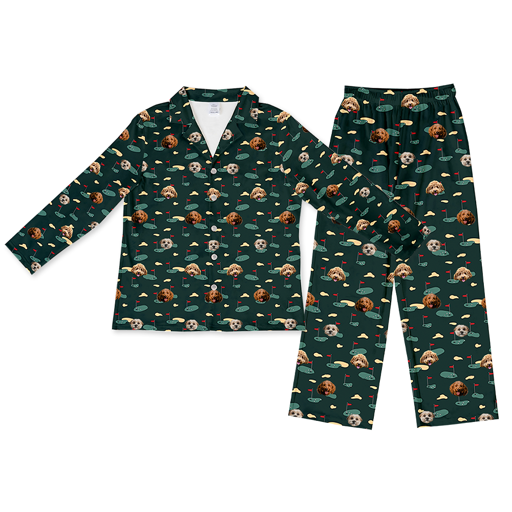 GolfGreenPajamaSet(Shirt&amp;Pants)3Pets