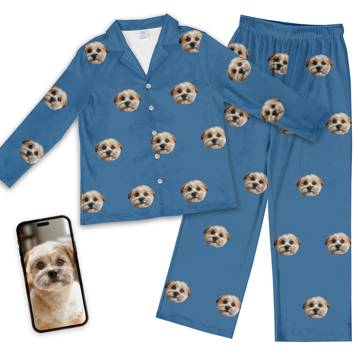 Custom Dog Face Pajamas