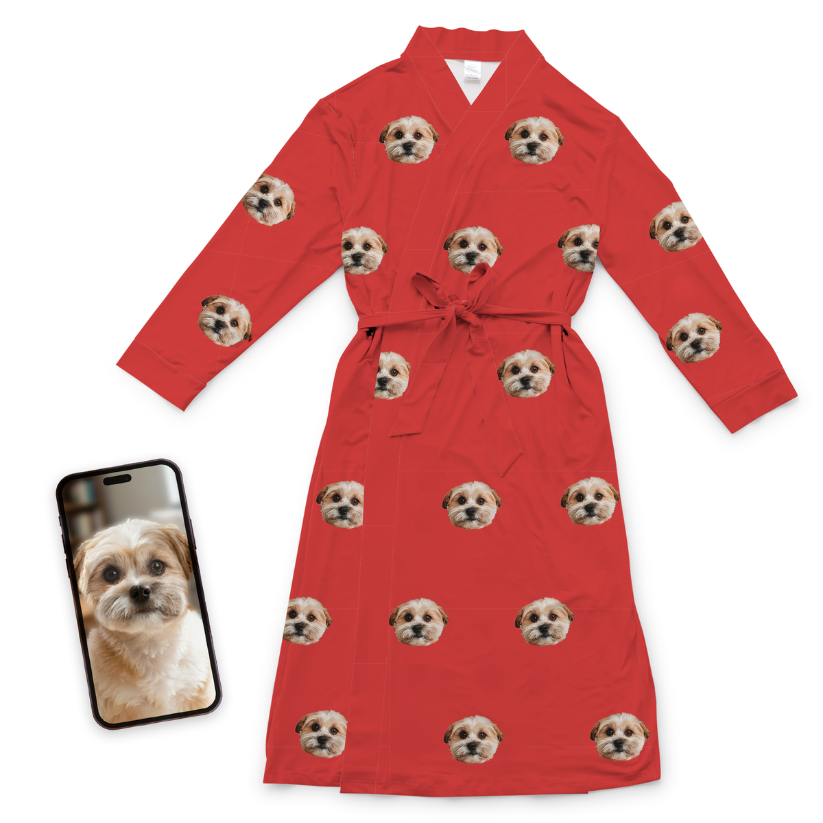 Adult Custom Pet Face Robes