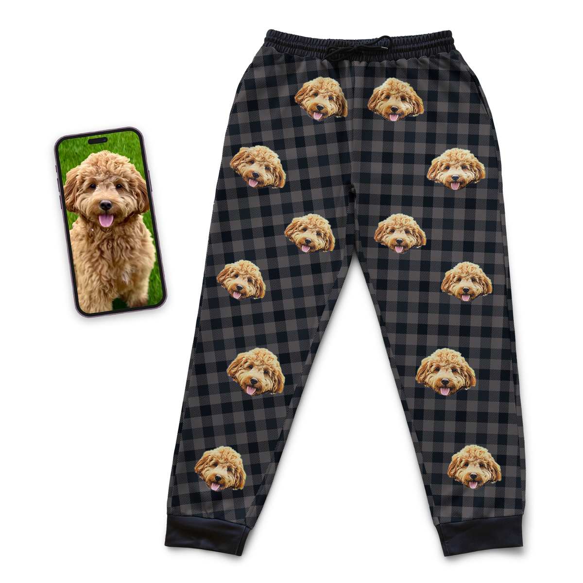 Men&#39;s Custom Pet Face Sweats