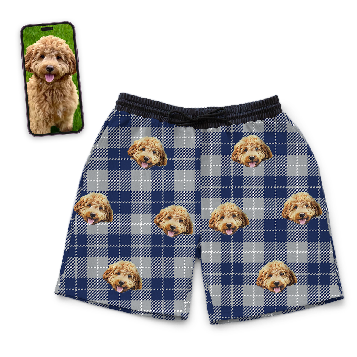 Custom Pet Face Sweatshorts