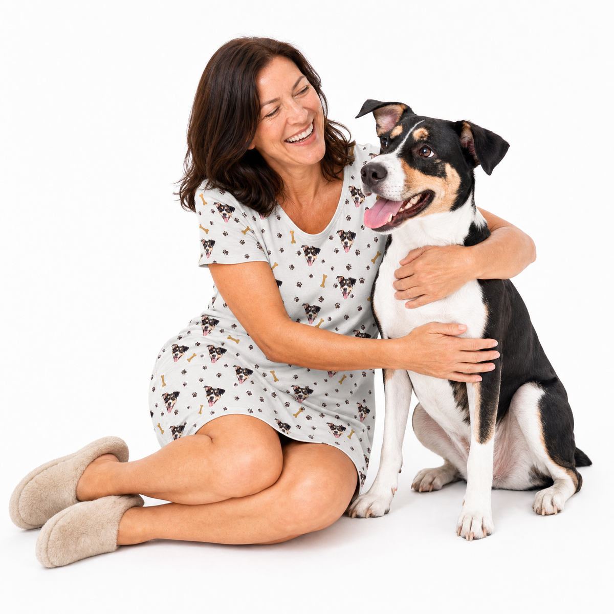 Adult Custom Pet Face Nightgowns