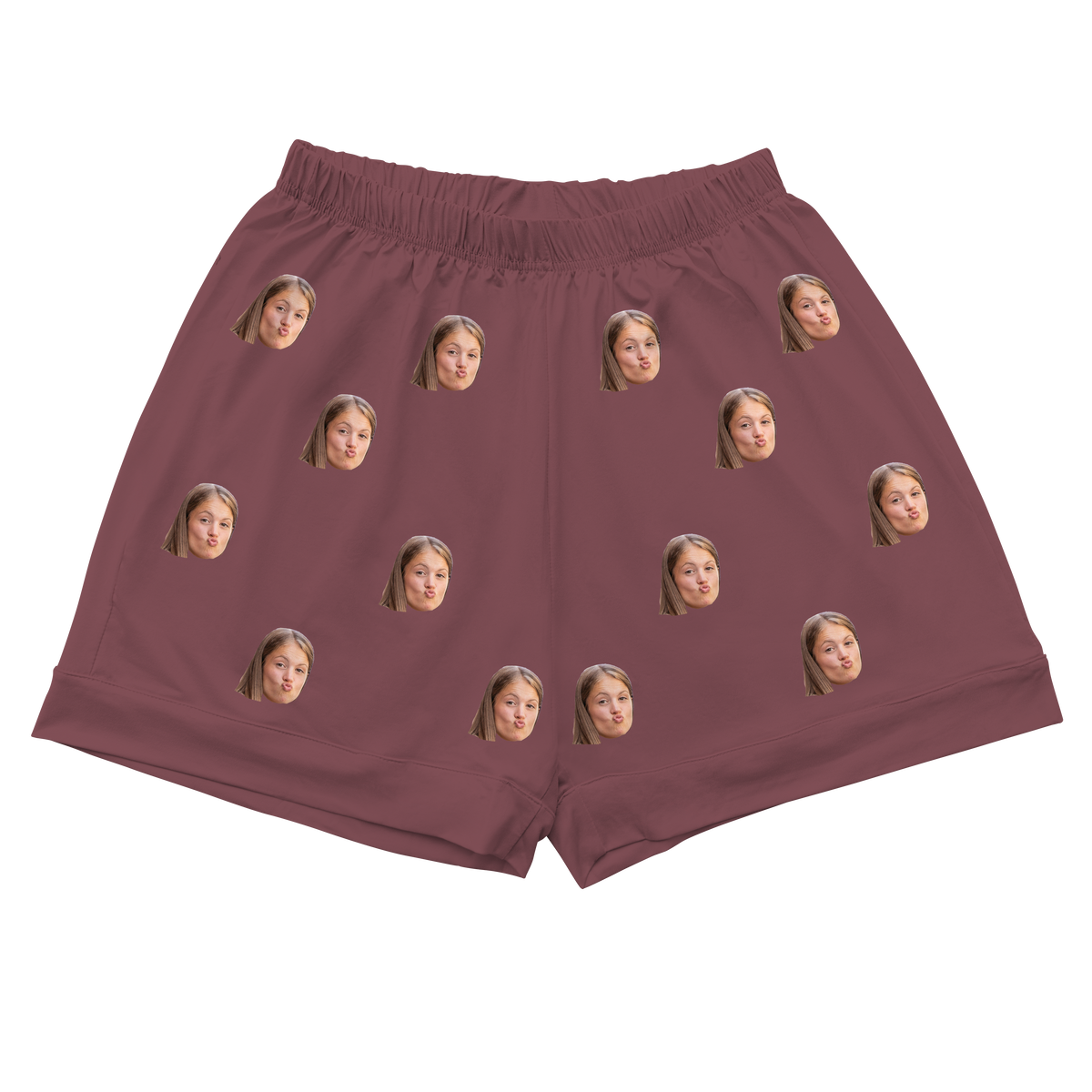 MaroonPajamaShorts