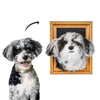 Custom Framed Plush Pet Portrait