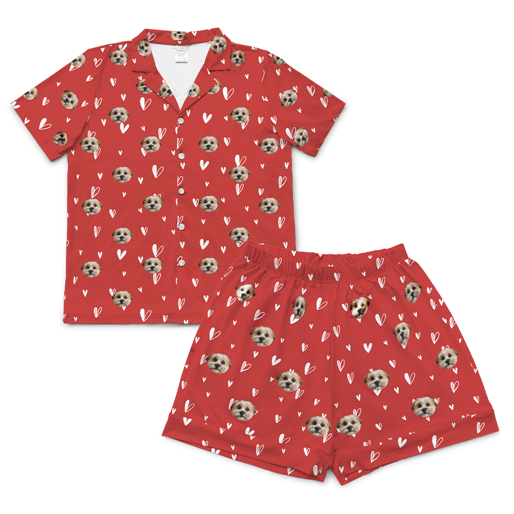 BeMineShortSleevePajamaSet(Shirt&Shorts)1Pet