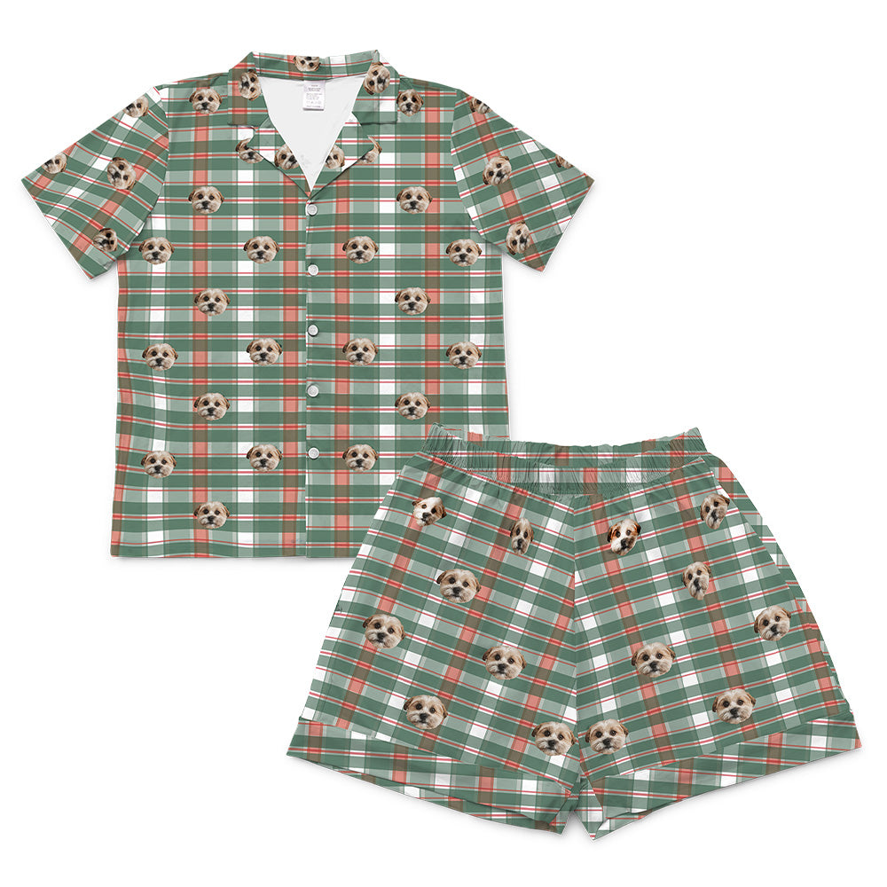 ShortSleevePajamaShirt&ShortsSet