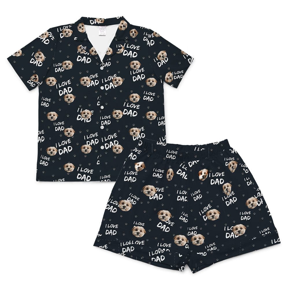 ILoveDadShortPajamaSet(Shirt&Shorts)1Pet