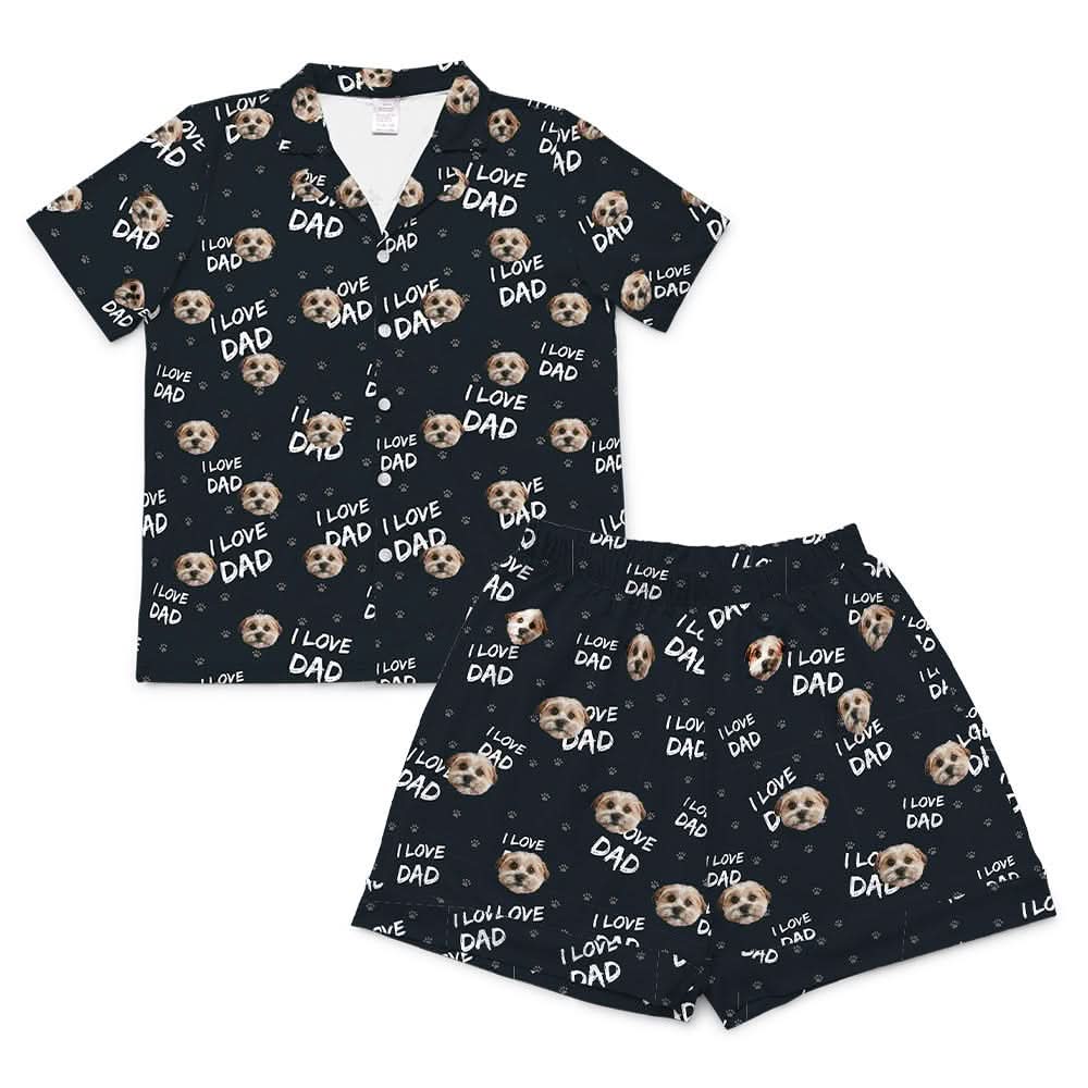 This is a pajama set which contains a short sleeve shirt with buttons and a short pajama[ShortSleevePajamaShirt&ShortsSet($79.00)]