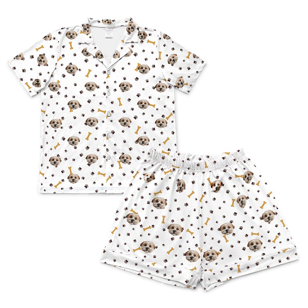 PawsandBonesShortPajamaSet(Shirt&Shorts)1Pet