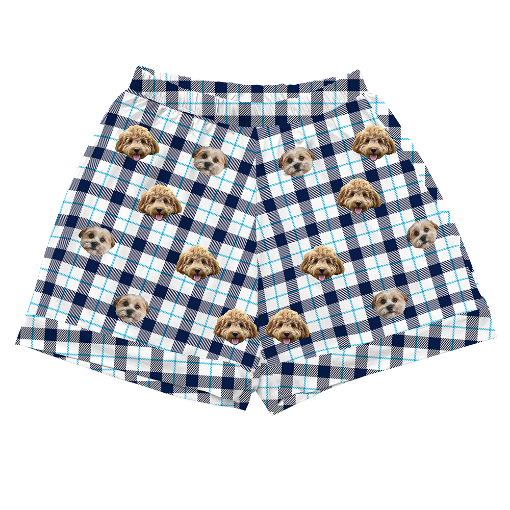 BluePlaidPajamaShorts4-InchInseamShorts2PetImages(+$4.00)