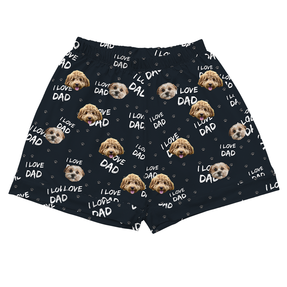 ILoveDadPajamaShorts4-InchInseamShorts2PetImages(+$4.00)