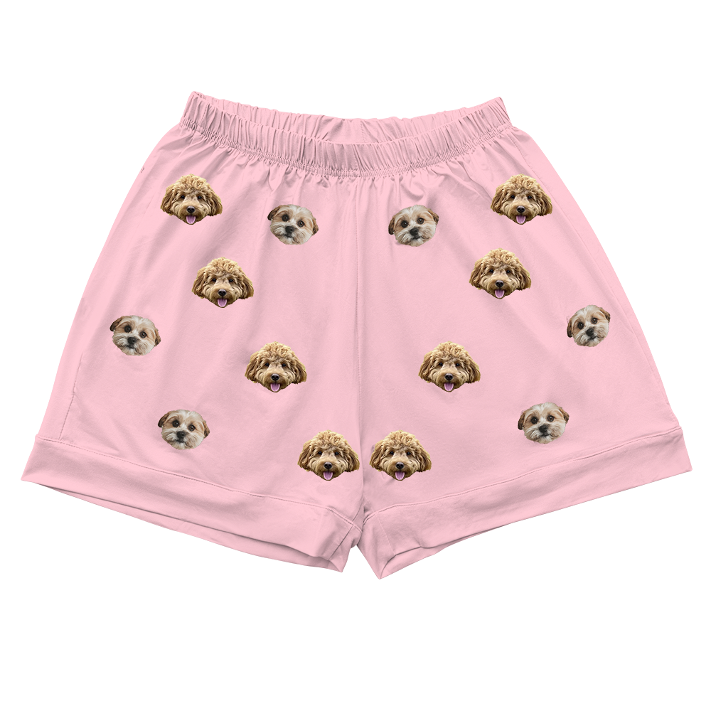 PinkDreamPajamaShorts4-InchInseamShorts2PetImages(+$4.00)